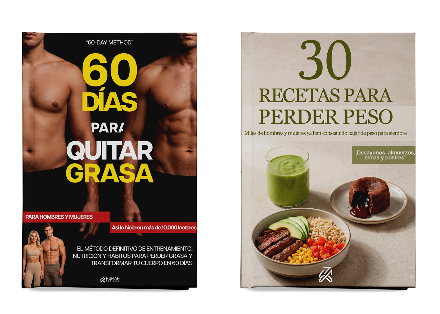 PACK COMPLETO: "60 Días para Quitar Grasa" + "30 Recetas para Perder Peso"
